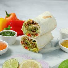 Load image into Gallery viewer, Spinach & Corn Kebab Wrap
